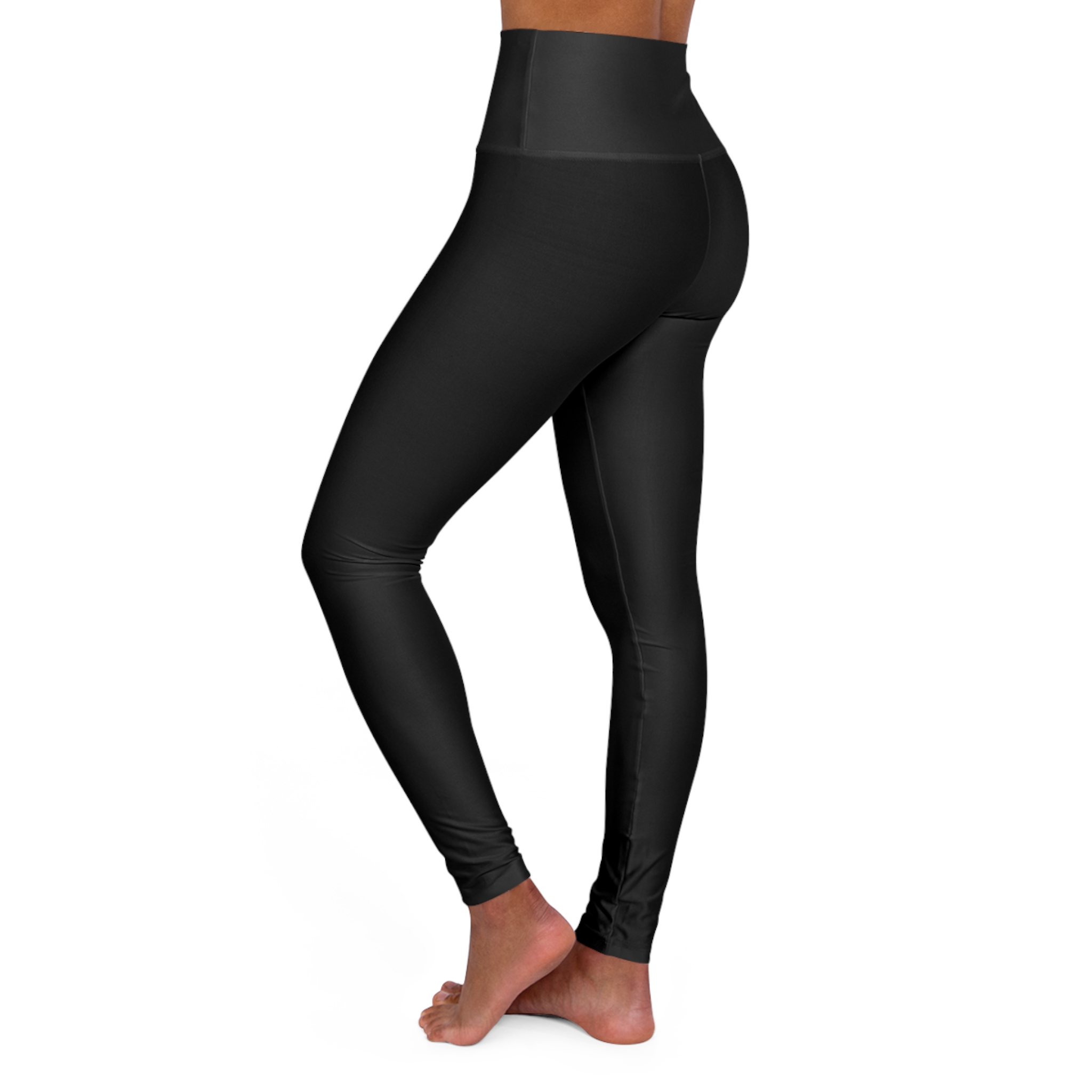 High Waisted Yoga Leggings (AOP) - Image 3