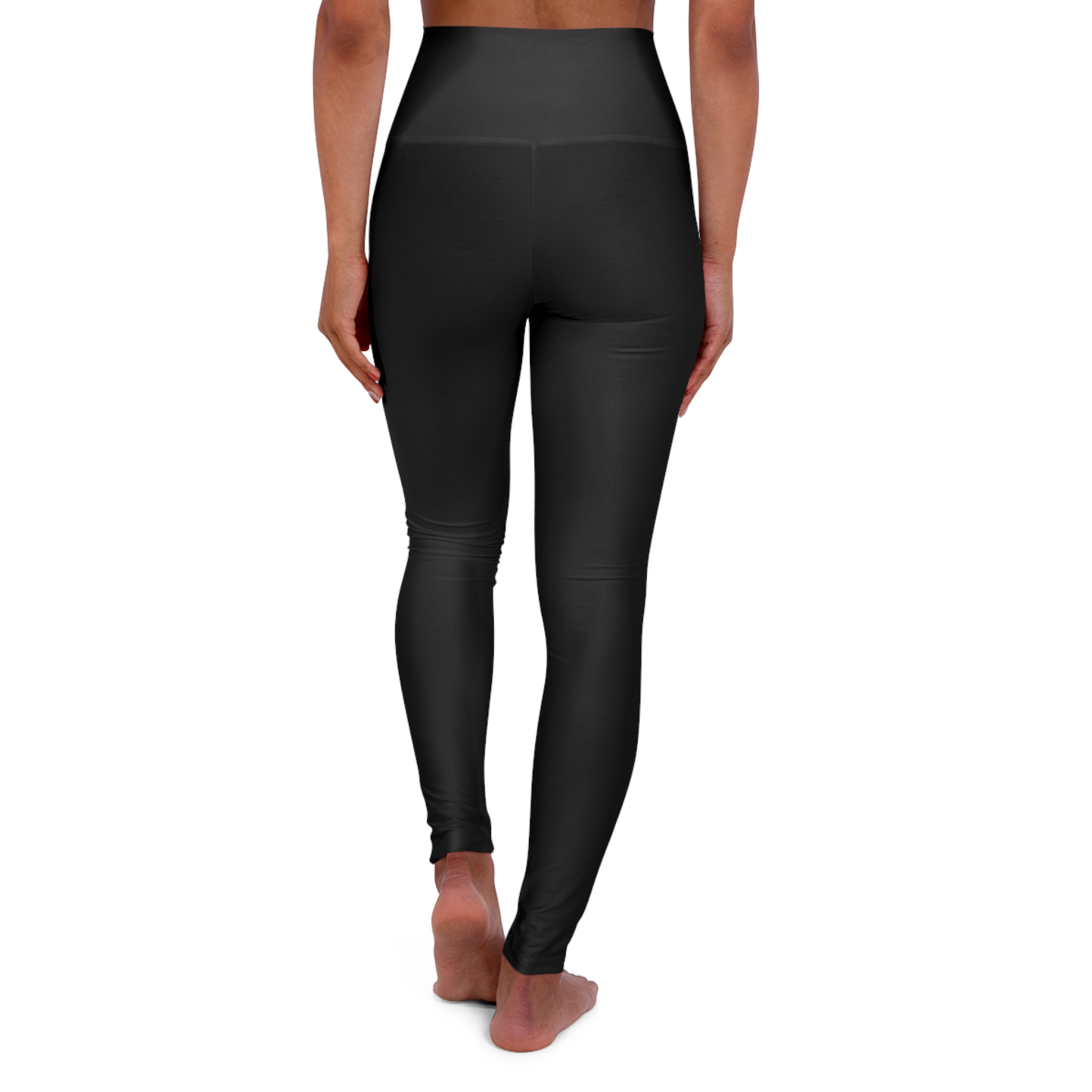High Waisted Yoga Leggings (AOP) - Image 2